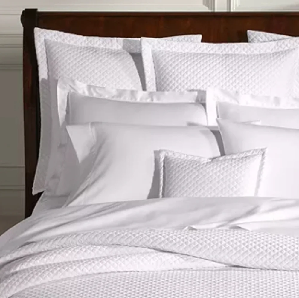 Ralph Lauren White Quilted Pillow Cover 28 X 28